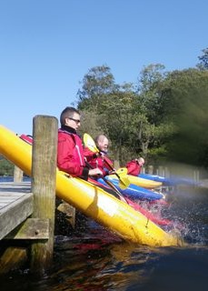 The Jetty at the end of Coniston Water is a great place to launch your kayak from.